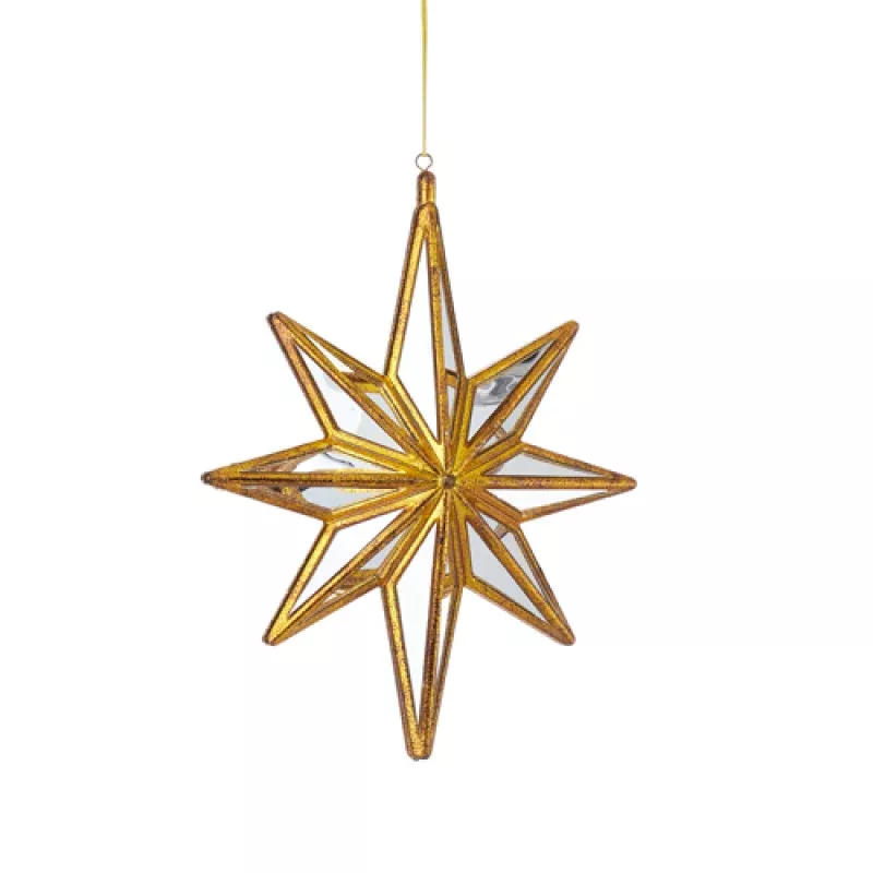 10.5 Mirrored Star Ornament