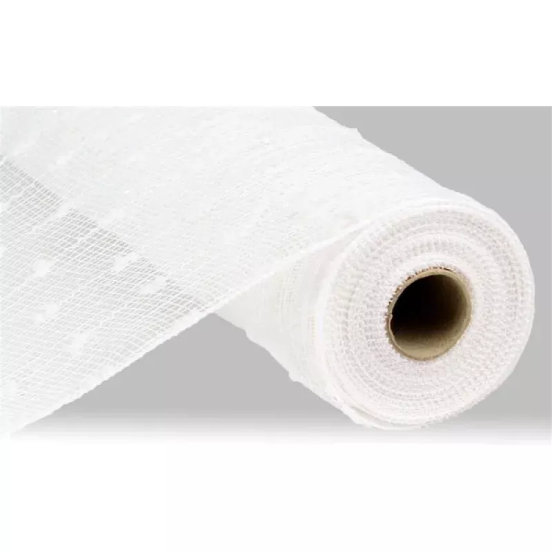 10.5X10yd Snowball Mesh Ribbon
