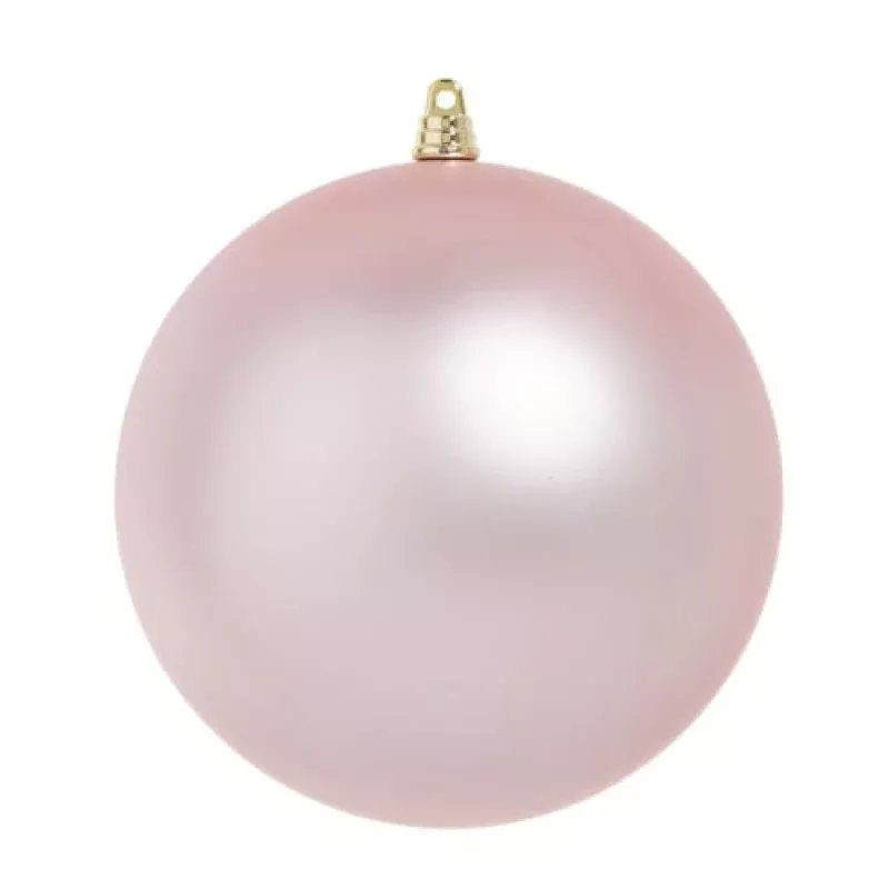 10 Matte Light Pink Ball Ornament