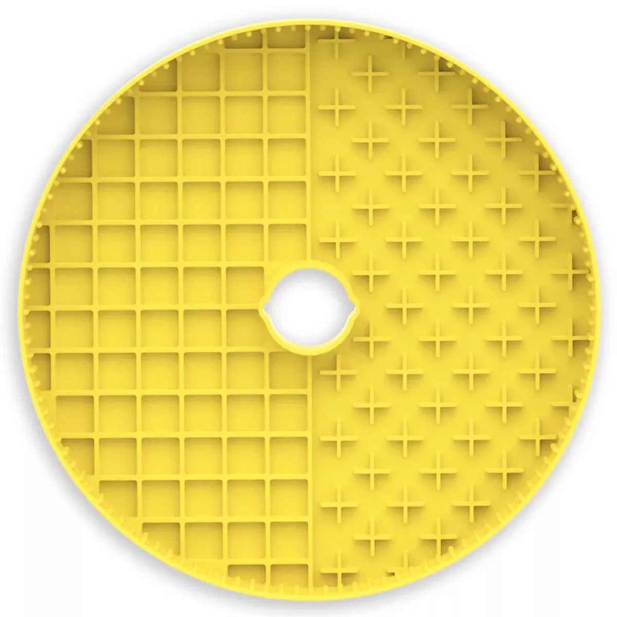 10% OFF: Puzzle Feeder Interactive Dog Bowl Licking Mat Accessory (Yellow)