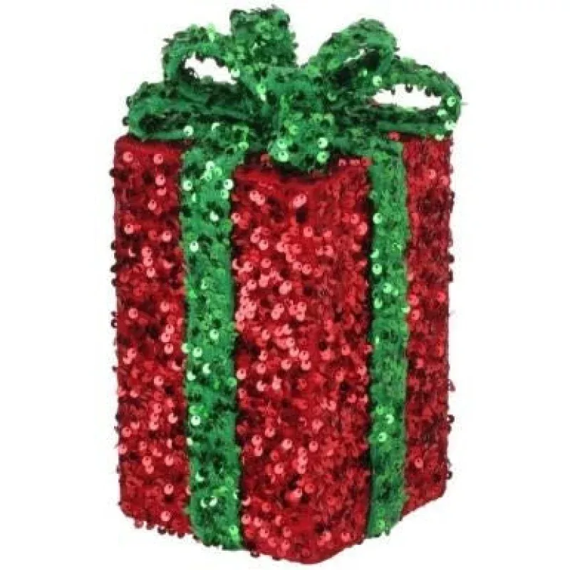 10 Sequin Gift Box With Bow