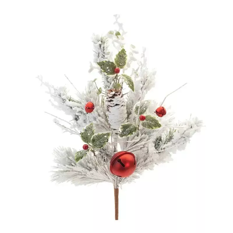 28.5H Flocked Pine Spray