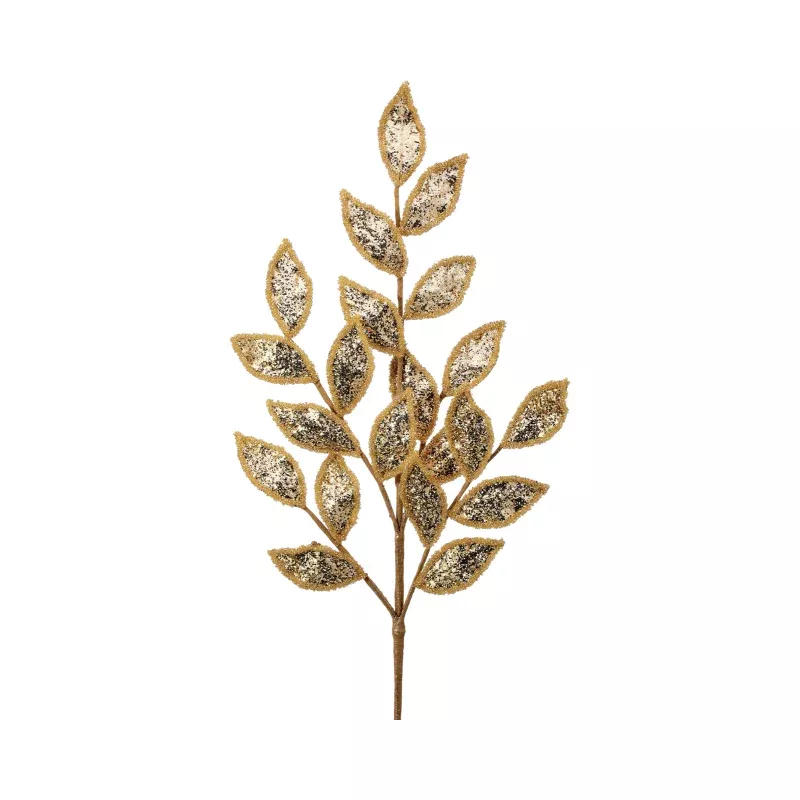 29 Metallic Glitter Laurel Leaf Spray