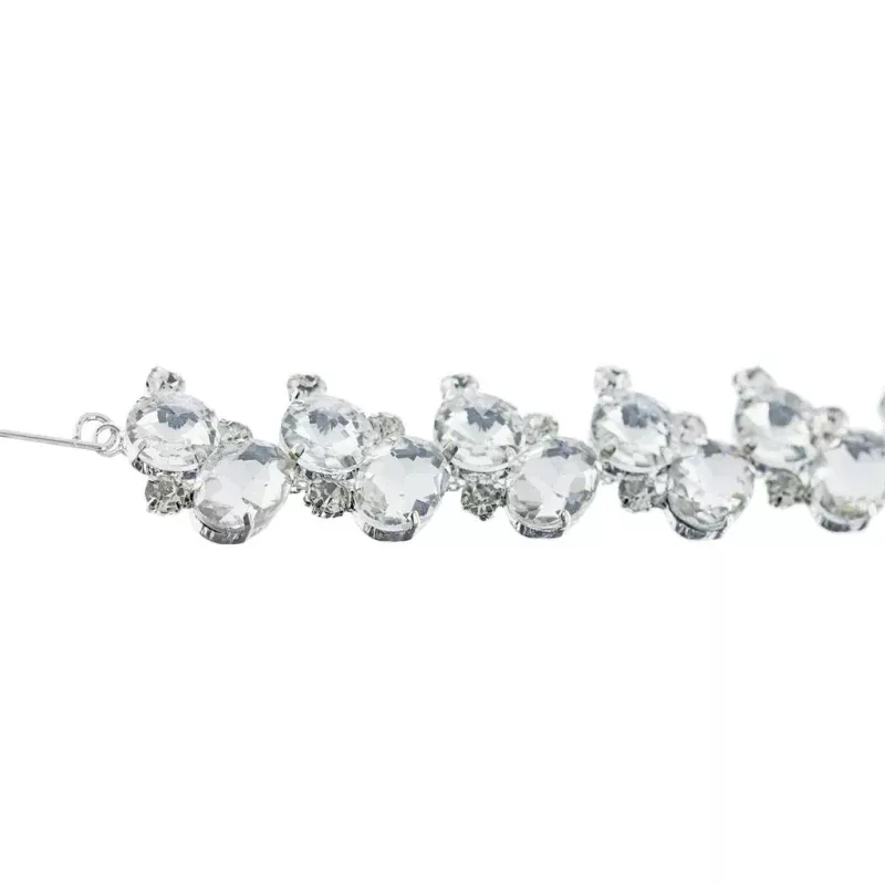 36 Crystal Chain with Hooks Clear