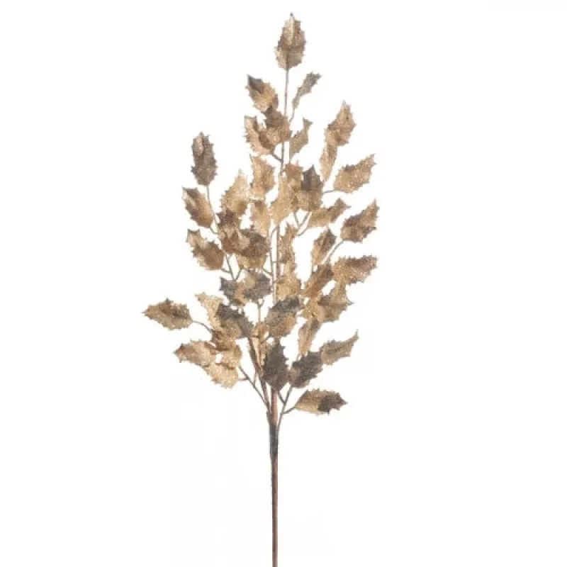 36 Glittered Leaf Spray
