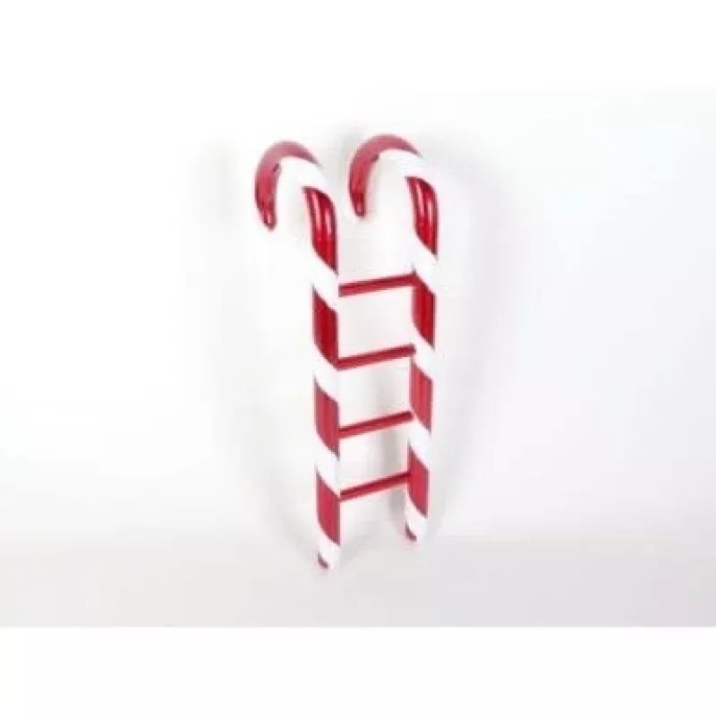 36 Plastic With Glitter Candy Cane Ladder