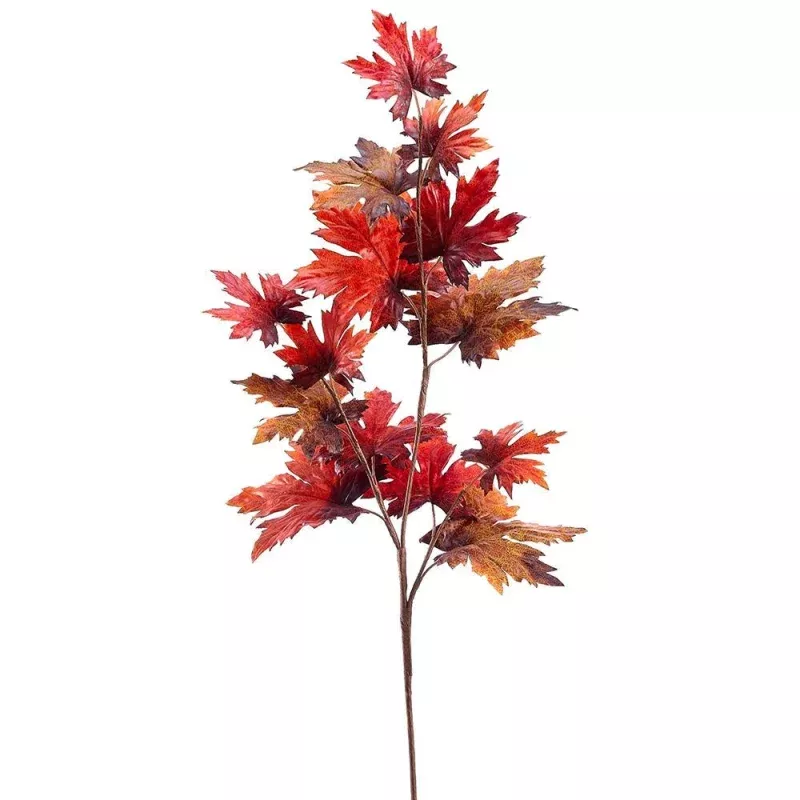 39 Maple Leaf SprayBurgundy Green