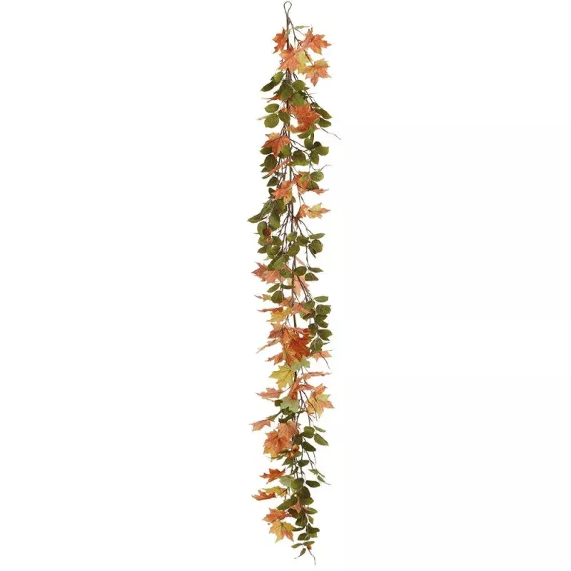 8′ Maple Rosehip Garland