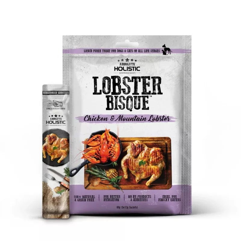 Absolute Holistic Bisque Chicken&Lobster 12g*5