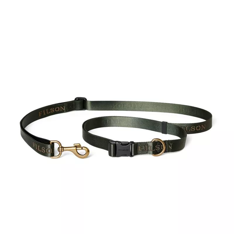 Adjustable Nylon Leash – Dark Timber