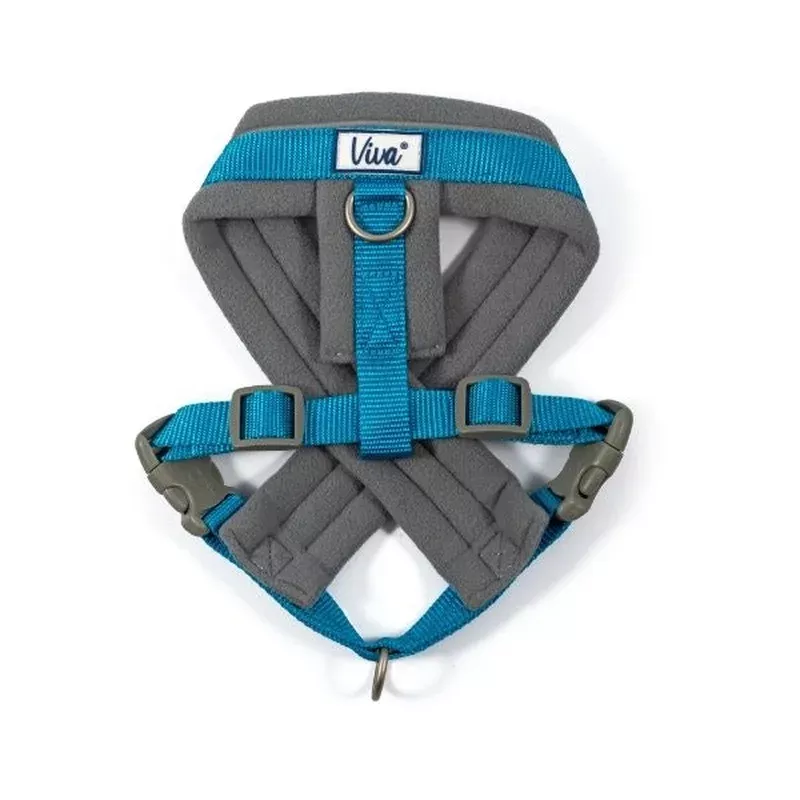Ancol Viva Nylon Padded Harness Blue Small 36-42cm