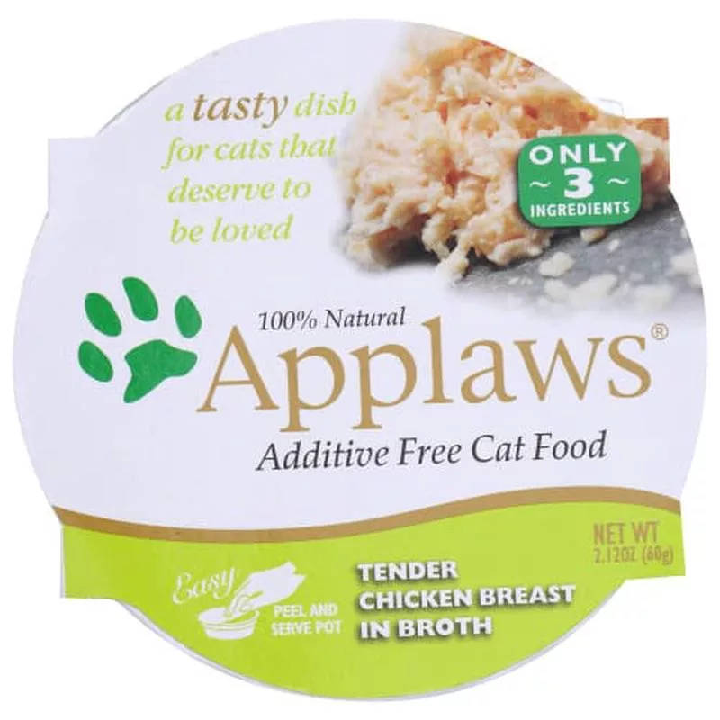 APPLAWS: Cat Food Tender Chicken Breast With Rice, 2.12 oz (Case of 5)