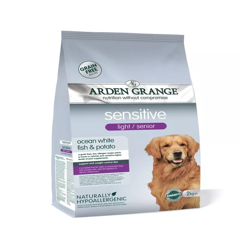 Arden Grange Sensitive Light / Senior – grain free – ocean white fish & potato