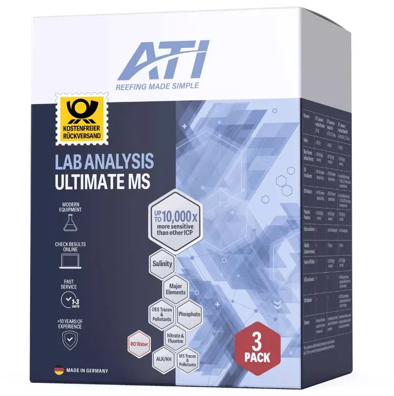 ATI ICP-MS Ultimate Lab Water Analysis (3-Pack) – With Return Shipping