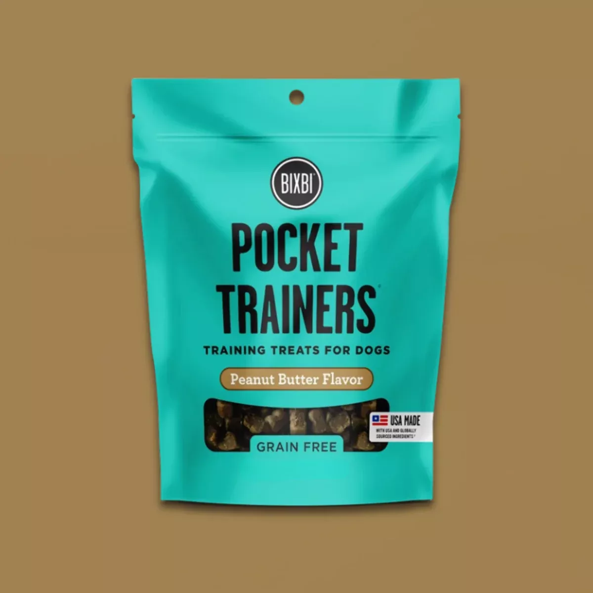 Bixbi Pocket Trainers Dog Treats – Peanut Butter – 6oz Pouch