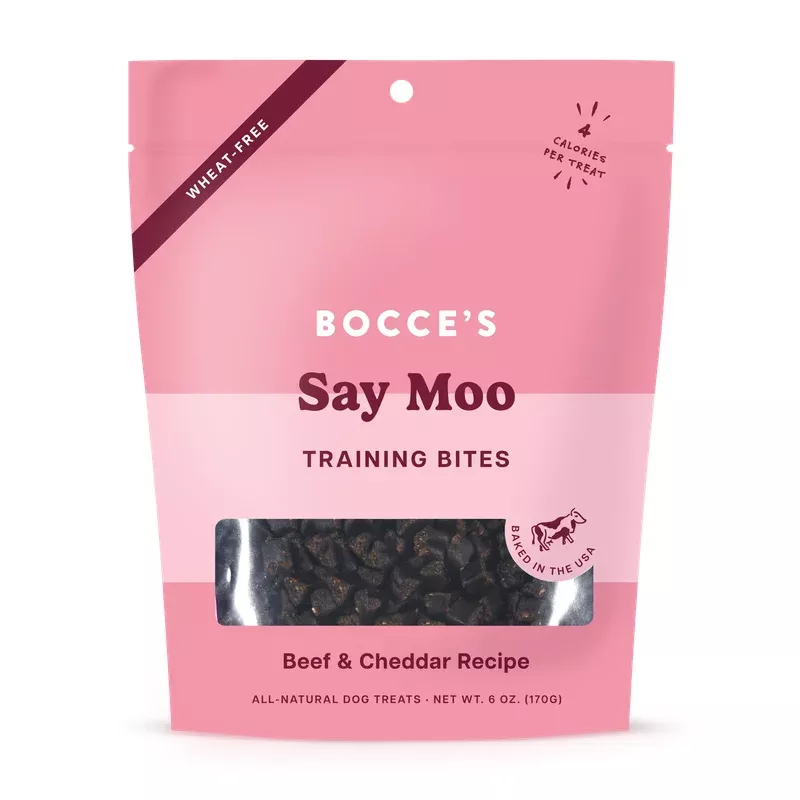 Bocce’s Bakery Say Moo Training Bites 6-oz, Dog Treat
