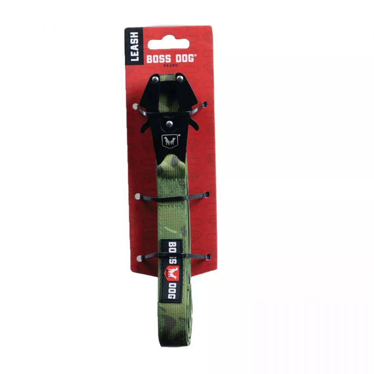 Boss Dog Camo Green Dog Leash 1.25″ x 4′