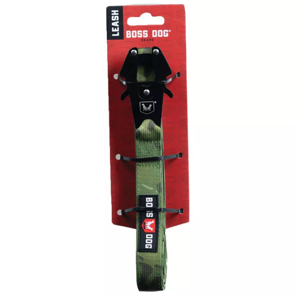 Boss Dog Tactical Camo Green 6’x1″ Dog Leash