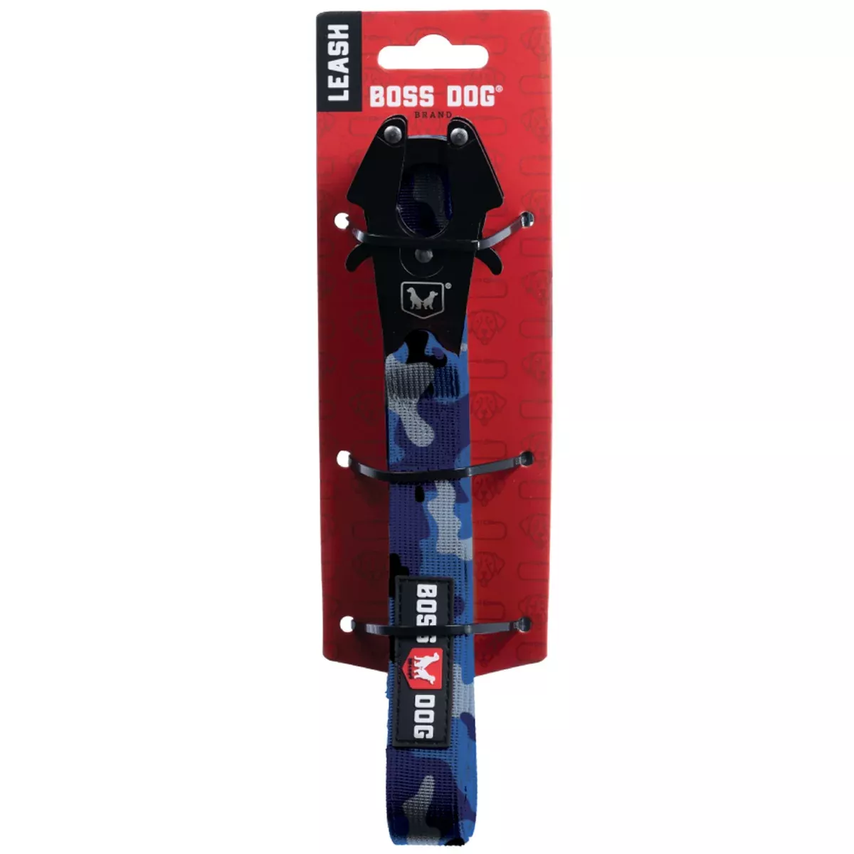 Boss Dog Tactical Dog Leash 6' x 1" Camo Blue