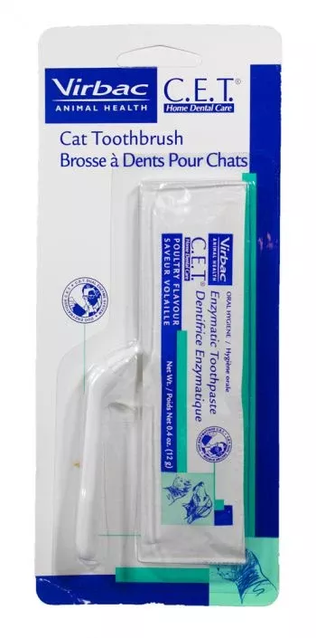 C.E.T. Cat Toothbrush with Toothpaste