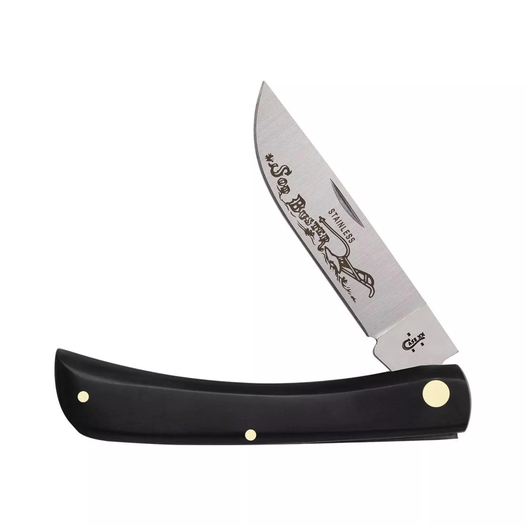 Case Smooth Black Synthetic- Sod Buster (2138 SS)