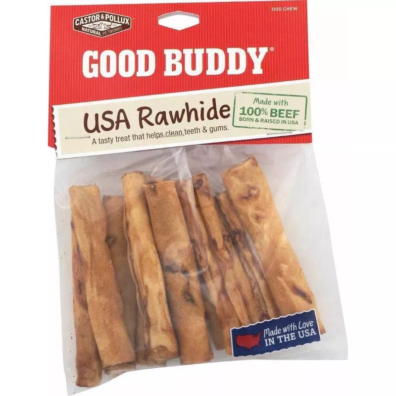 Castor & Pollux Rawhide Mini Roll 2-3 Inches, 10 pc (Case of 2)