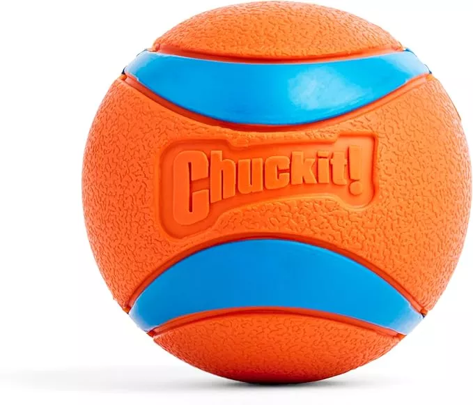 Chuckit! Ultra Ball Dog Toy – Size XXL – For Dogs 100+ lbs – Made from Durable Rubber – Super Bouncy – Floats in Water – 4-inch Diameter – Pack of 1