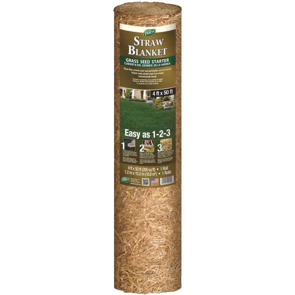 Dalen 4 Ft. W. x 50 Ft. L. Straw Fiber Starter Blanket