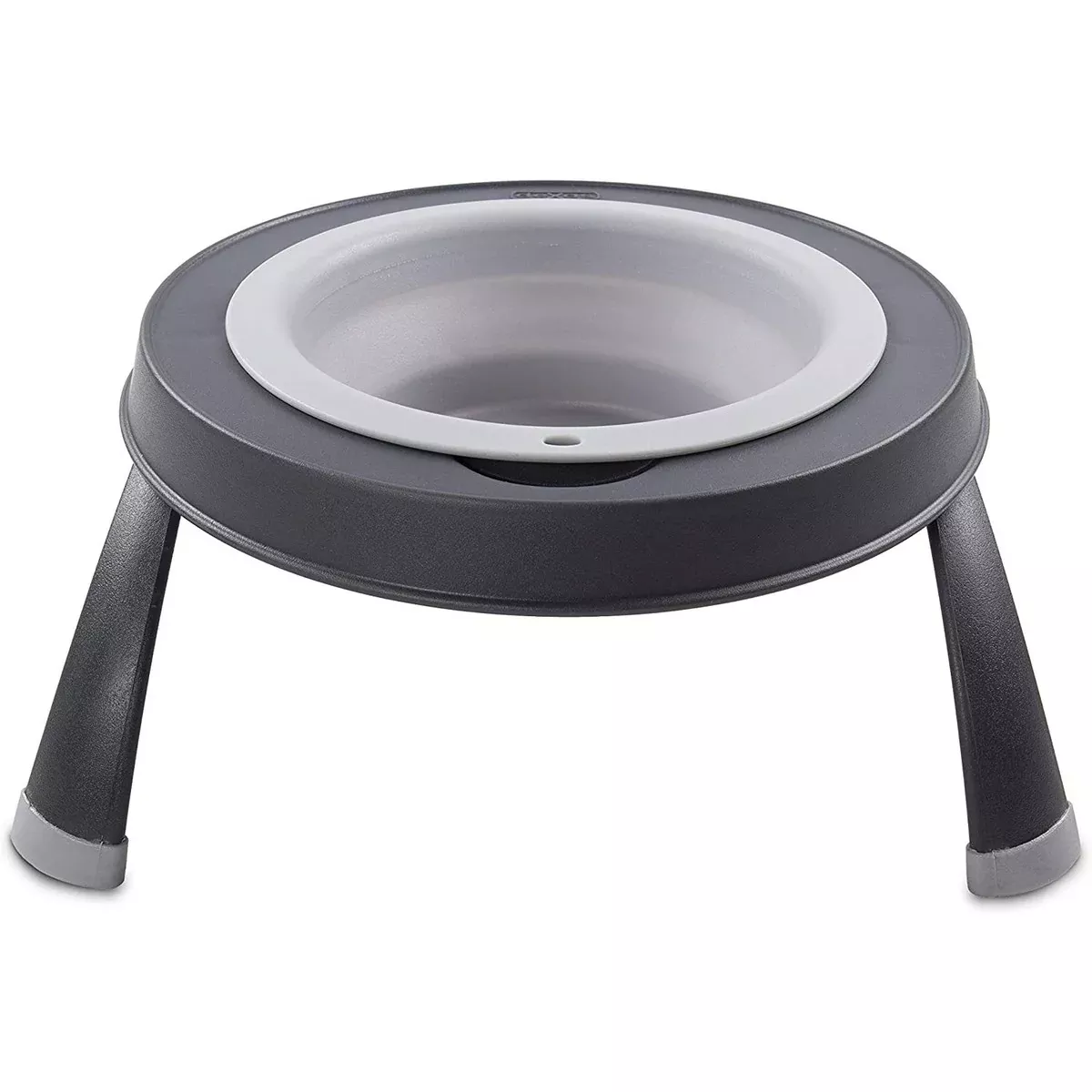 Dexas Elevated Single Feeder Gray Large