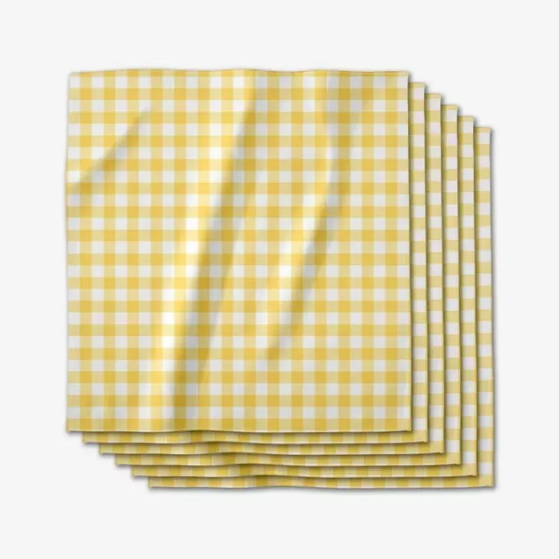 Dinner Napkin Set|Daisy Dust&Field of Flowers&Lemon Gingham&Summer Plaid&Thoughtful&Picnic Time Pink&Dandy&Stars and Stripes&Bouquet&Candy Cane Plaid