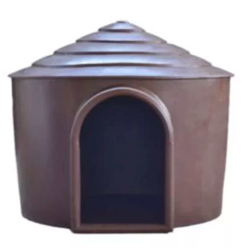 Dog House Large Round Brown 100x100cm