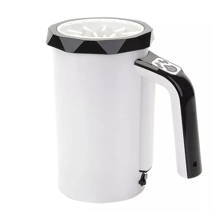 Dog Paw Cleaner, Washer with Soft Silicone Brush, Rechargeable Automatic Pet Paw Cleaner Cup for Small Medium Dogs and Cats