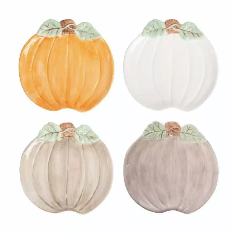 Dol Glazed Pumpkin Shaped Plate