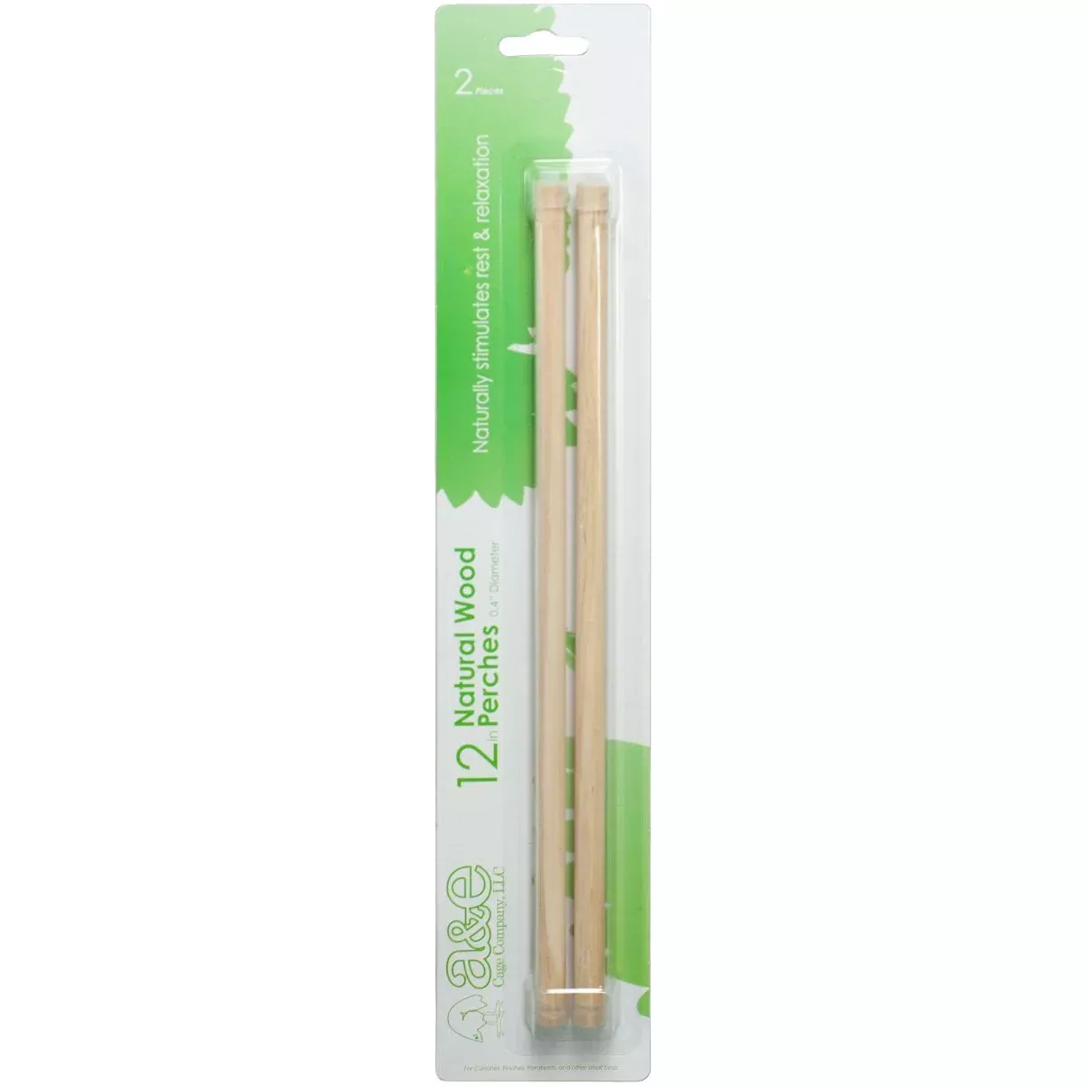 A&E Natural Wooden Replacement Perch 12″x0.4″