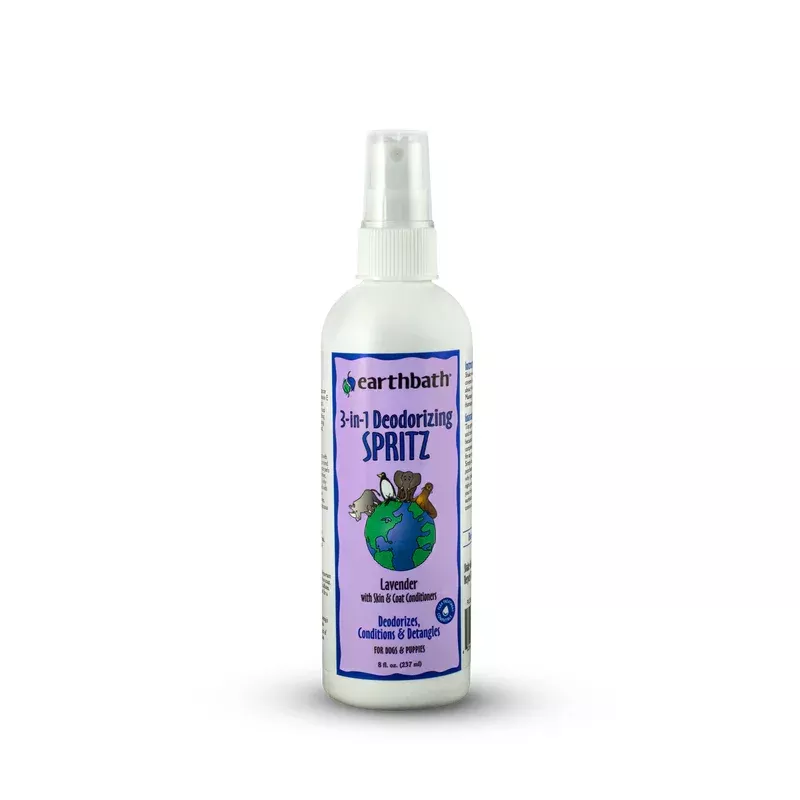 Earthbath 3-In-1 Dog Deodorizing Spritz Lavender Scent 8-oz, Deodorizing Spray