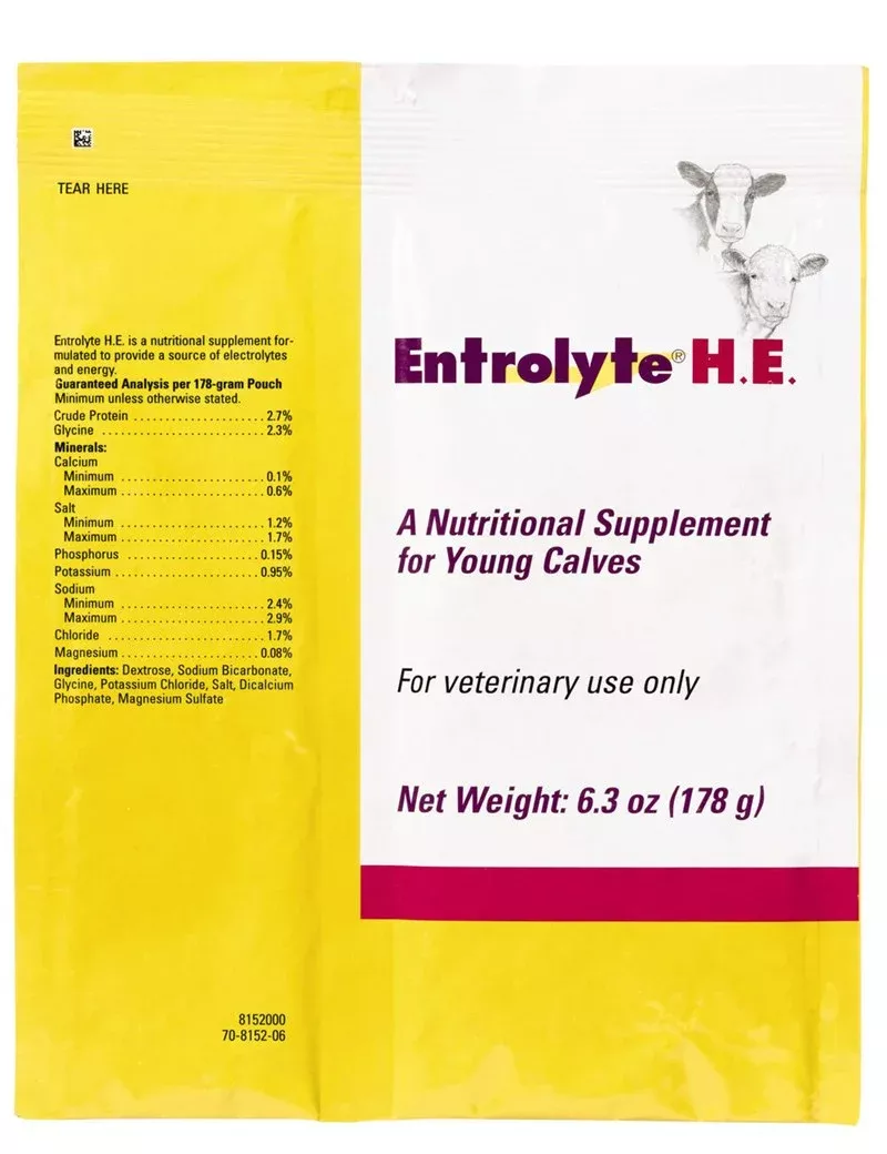 Entrolyte HE Nutrient Powder for Calves
