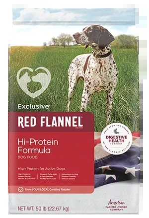 Exclusive Red Flannel Hi-Protein Formula Dog Food