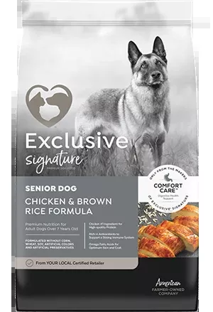 Exclusive Signature Senior Dog Chicken & Brown Rice Formula