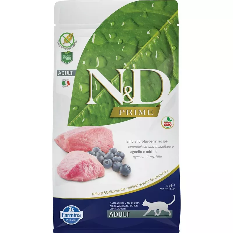 Farmina N&D Prime Lamb and Blueberry Dry Cat Food