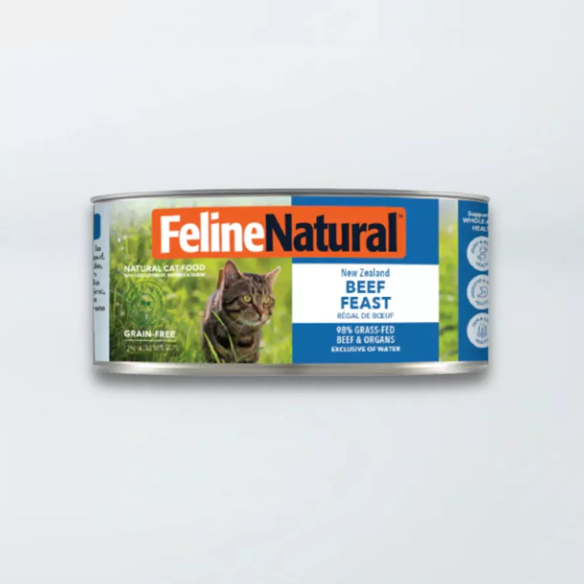 Feline Natural Wet Cat Food – Beef Feast – 6oz Can