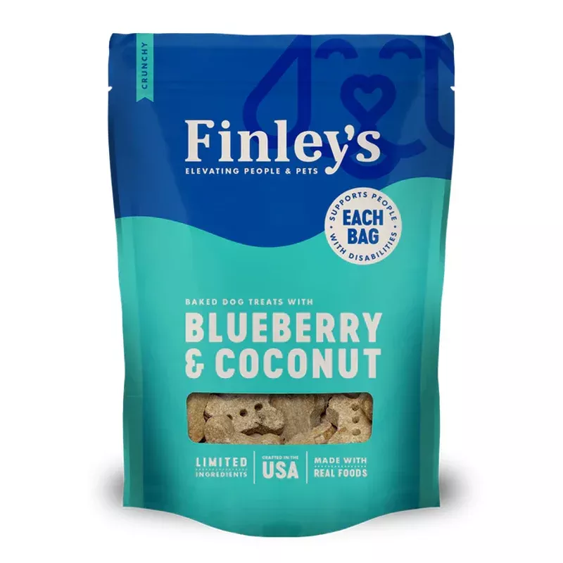 Finley's Blueberry Coconut Crunchy Biscuits Dog Treats