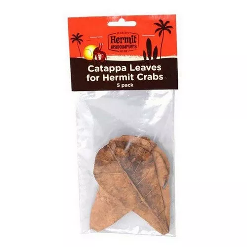 Flukers, Hermit Crab Catappa Leaves, 1 Each, Brown (5 Pack)