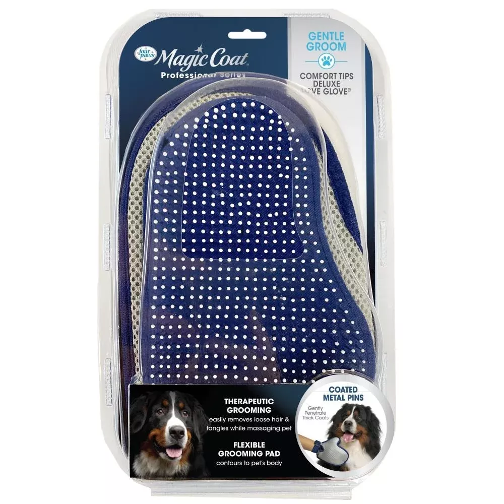 Four Paws Magic Coat Comfort Tips Deluxe Love Dog Grooming Glove