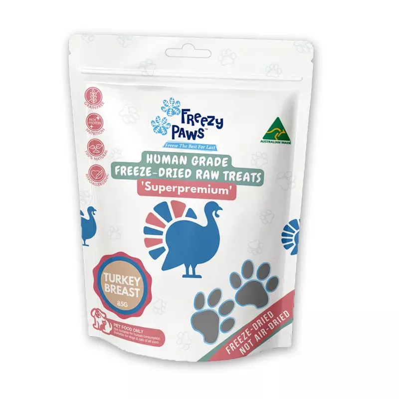 Freezy Paws Freeze Dried Turkey Breast 85g