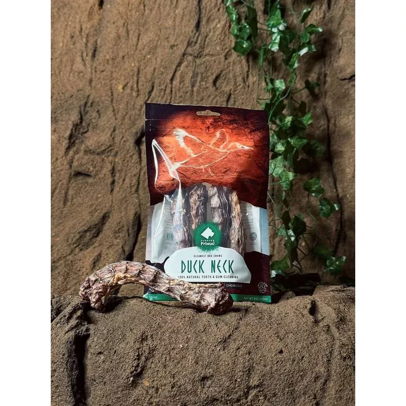 Furever Primal Duck Necks, Dog Chews, 4-Pack