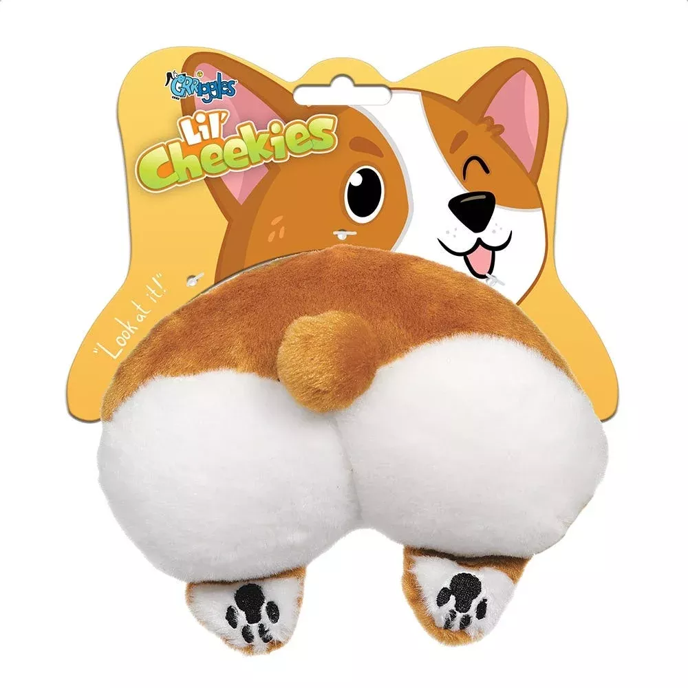 Grriggles Lil’ Cheekies Corgie Dog Toy