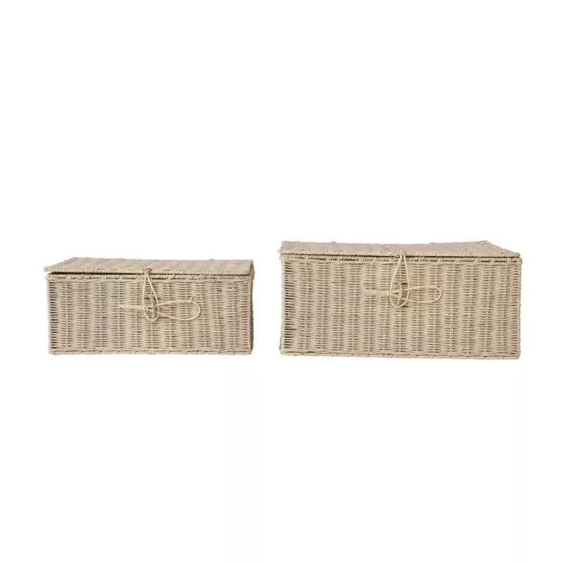 Hand-Woven Rattan Boxes|Small&Large