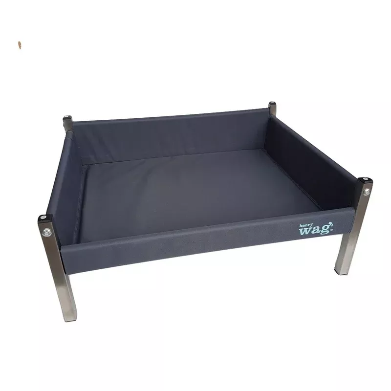 Henry Wag Elevated Grey Dog Bed