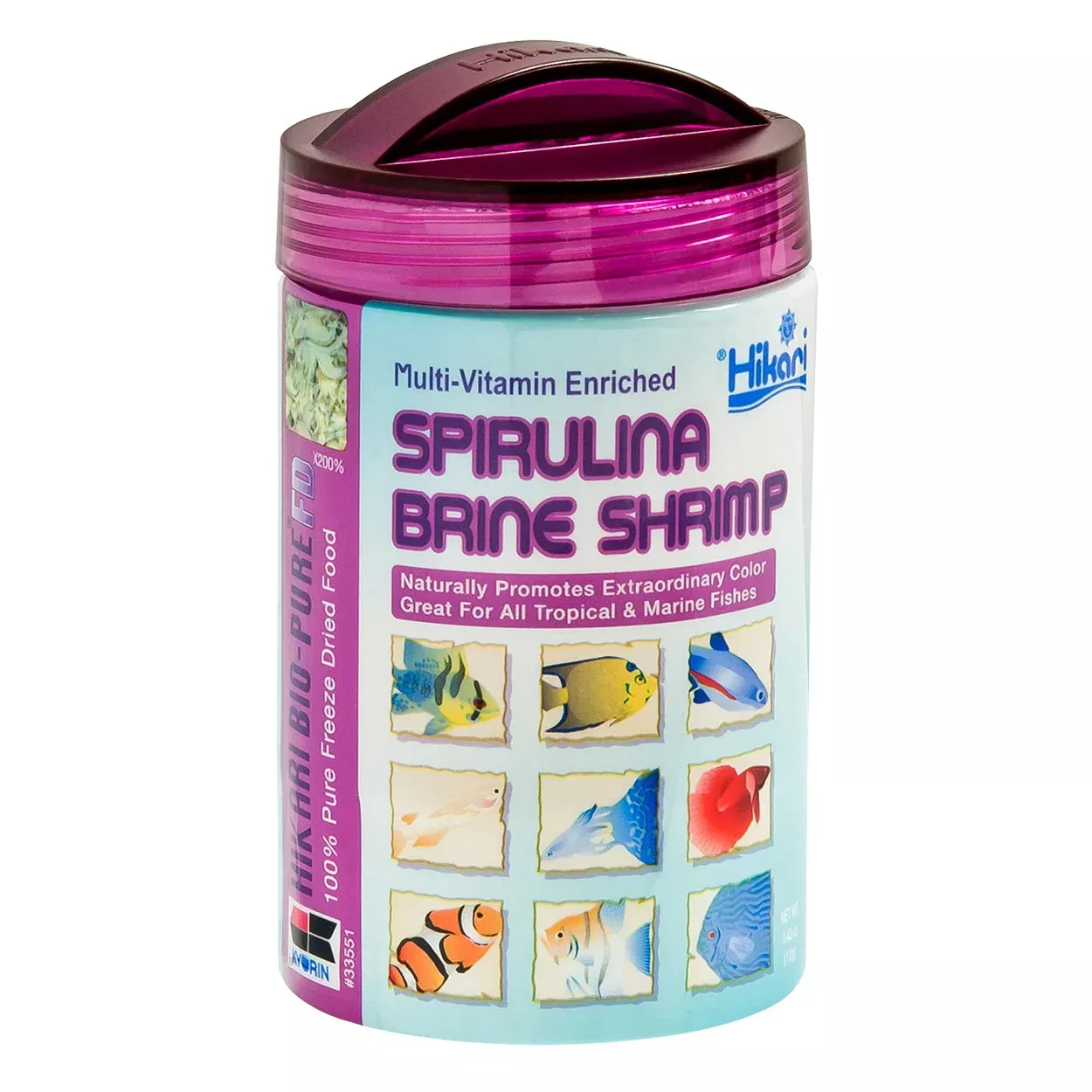 Hikari Freeze-Dried Spirulina Brine Shrimp – Cubes