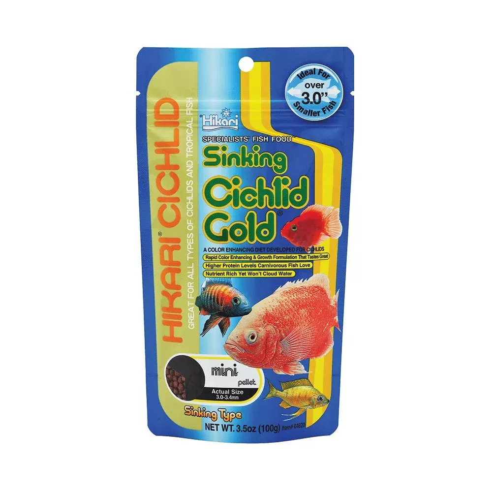 Hikari Sinking Cichlid Gold Mini Pellet Fish Food